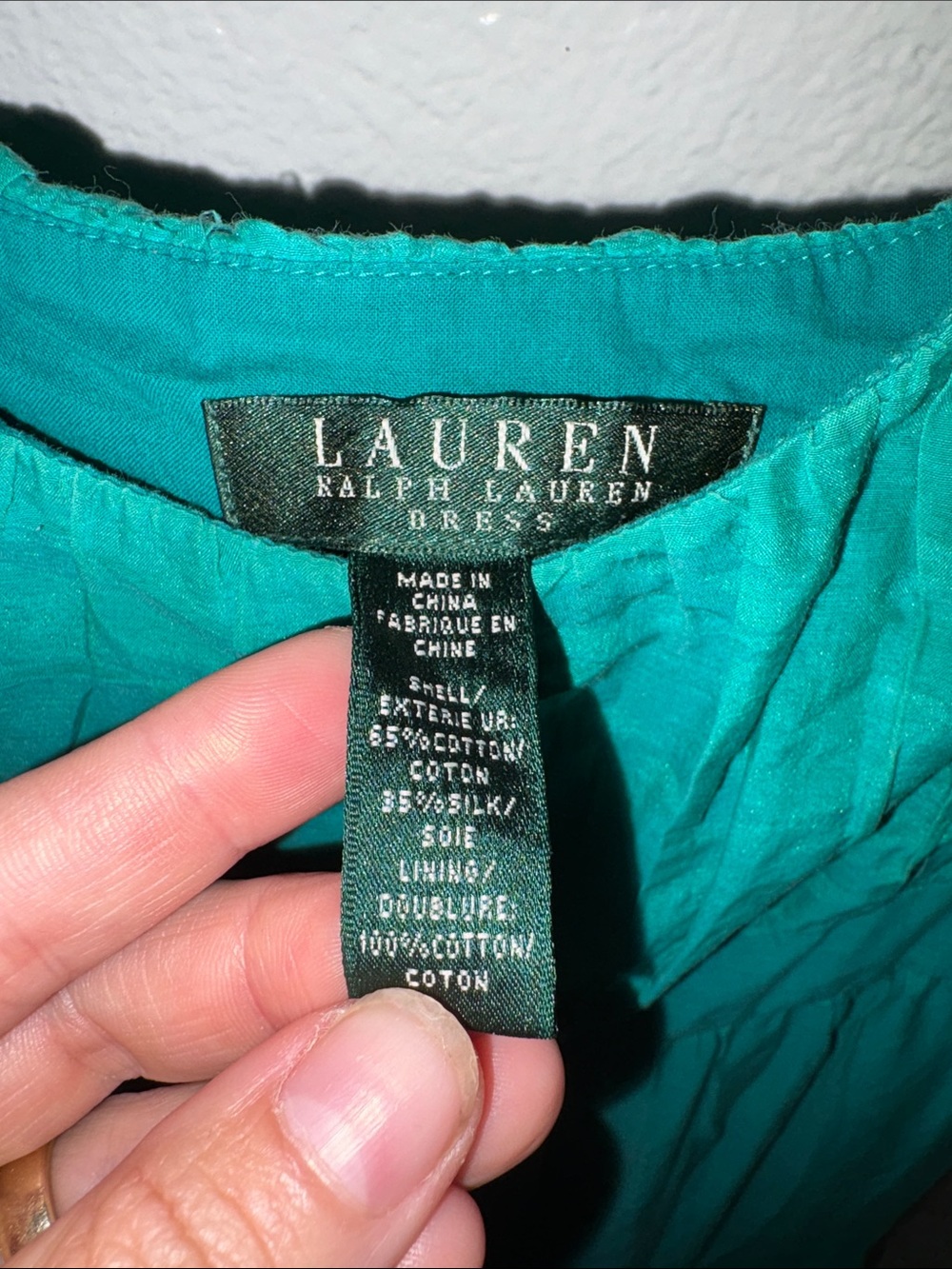 Ralph Lauren Lauren Green Summer Dress - Picture 3 of 3